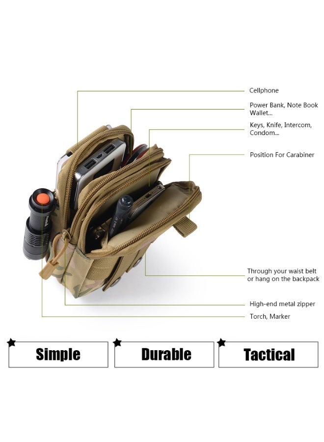 Generic Tactical Holster Military Mobile Waist Bag Wallet Pouch Purse Phone Case with Zipper  - Image 4