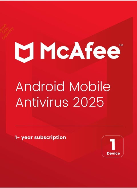 McAfee Android Mobile Antivirus | 1 Device 1 Year | 2025 | Digital License | Same Day Delivery