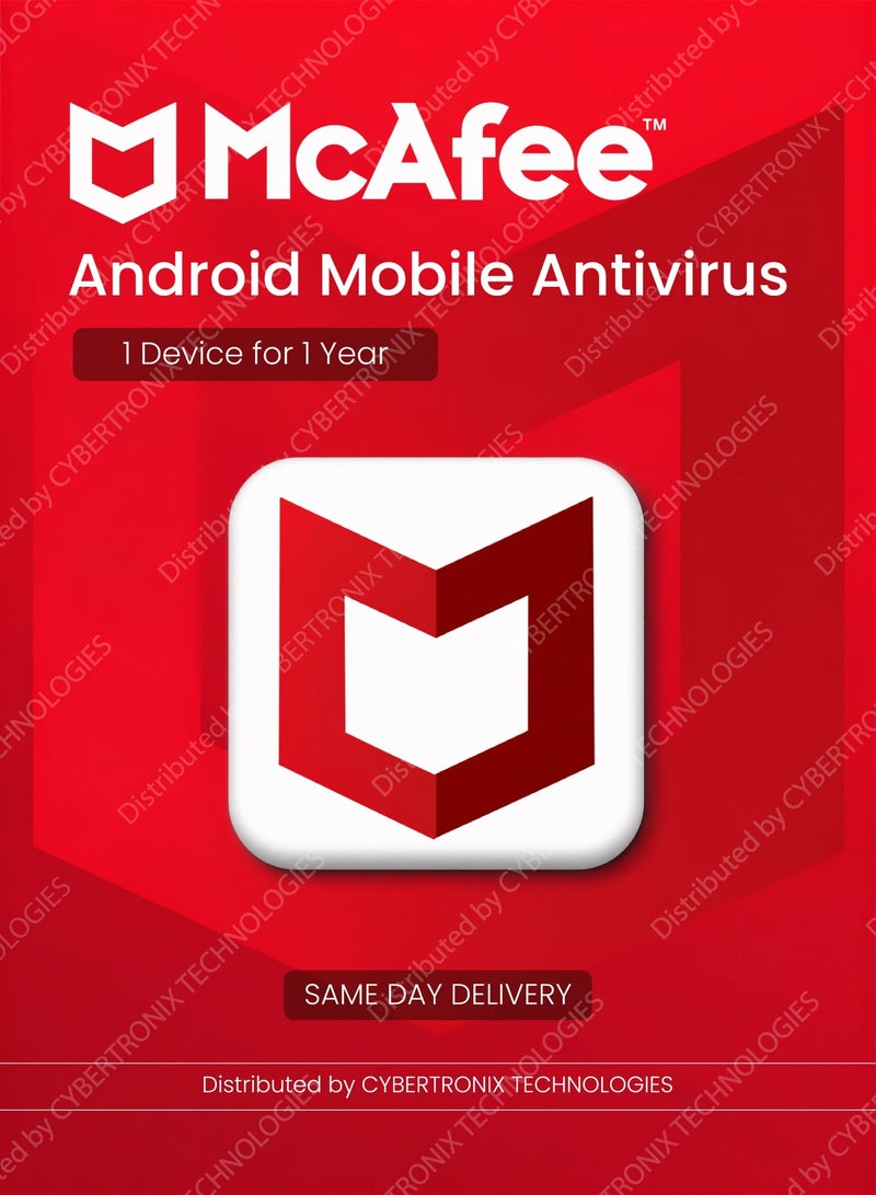 McAfee Android Mobile Antivirus | 1 Device 1 Year| Digital License