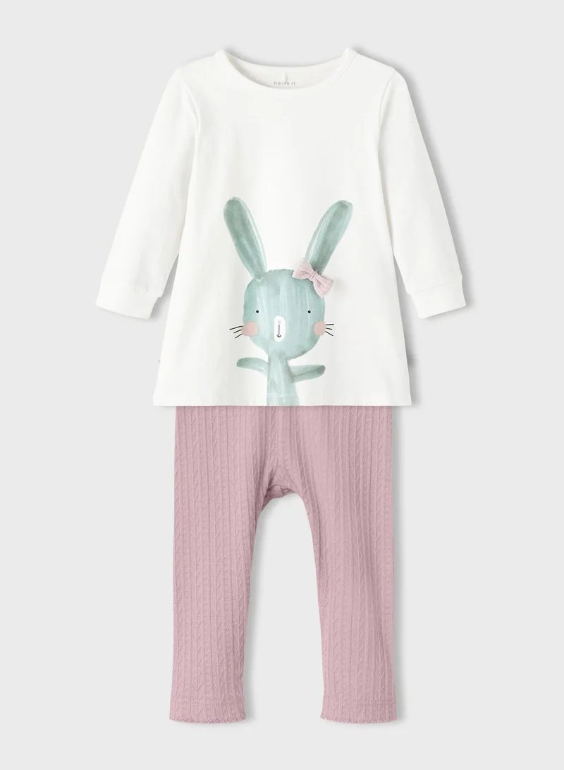 NAME IT Kids Graphic T-Shirt & Pyjama Set