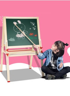 Bukela Kids Magnetic Drawing Board Double-Sided - Adjustable Whiteboard with Stand & Chalkboard for Children: Erasable Writing Board with Dust-Free Chalk - Learning Blackboard for Home School Classroom  - Image 4