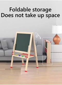 Bukela Kids Magnetic Drawing Board Double-Sided - Adjustable Whiteboard with Stand & Chalkboard for Children: Erasable Writing Board with Dust-Free Chalk - Learning Blackboard for Home School Classroom  - Image 3