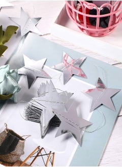 Excefore Star Paper Garland 8Pcs 4m Long Banner Backdrop Party Decorations Reflective Star Paper Garland Sparkling Star Bunting Banner Decorations for Wedding Birthday Party Holiday Banner Backdrop  - Image 4