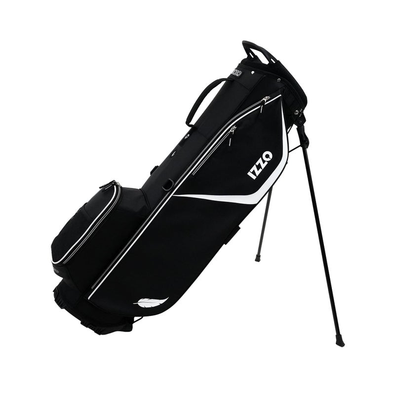 Izzo Ultra Lite Stand Bag, Black,Black/White 3.2 pounds - Image 1