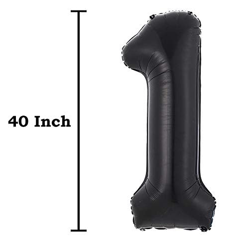SCORPIO 40inch Jumbo Black 21 number balloons for 21st Birthday Decorations helium balloons party supplies use them as Props for Photos (Black 21) - Image 4