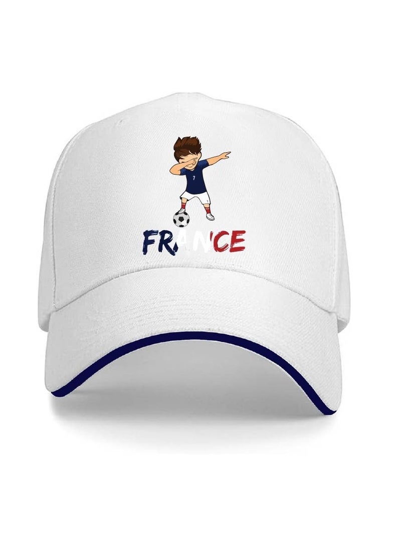 PRINTSHOP4ME France Unisex Adult Football Cap for Both Men and Women With Metal Adjustable Buckle Closure - Perfect for Football Fans, Match Days, Outdoor Activities, and Everyday Wear - Image 1