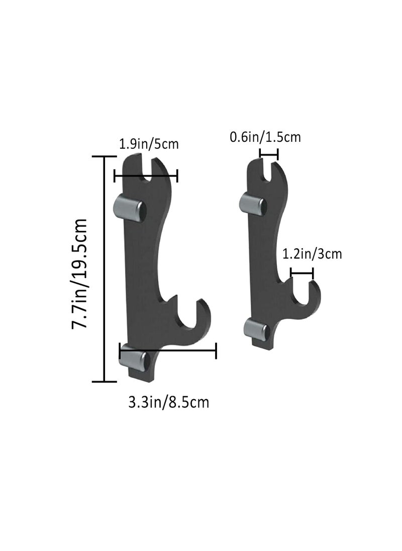 Y&D - Swords Wall Mount, Acrylic katana Stand Mounted Lightsaber Display which can support all swords (Black) - Image 1