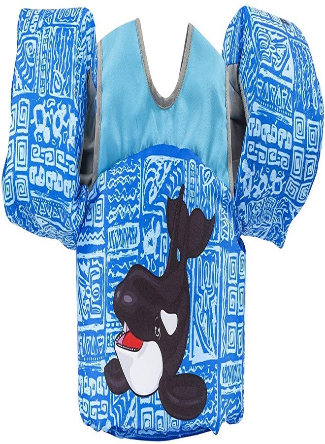 Body Glove Paddle Pals Learn to Swim Life Vest, One Size 33-55 lbs, Orca - Image 1