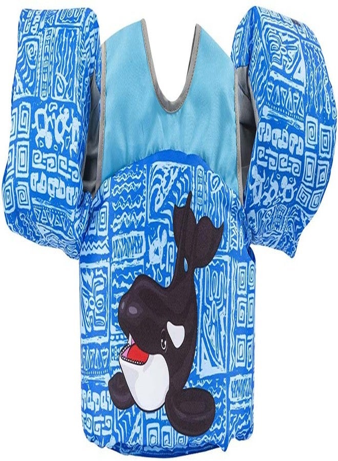 Body Glove Paddle Pals Learn to Swim Life Vest, One Size 33-55 lbs, Orca - Image 4