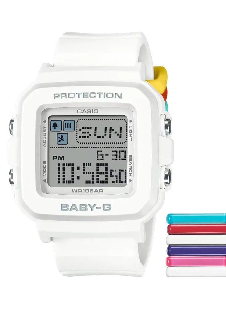 CASIO BABY-G PLUS Pixel art Square Women's Watch Digital - BGD-10L-7DR - Image 1