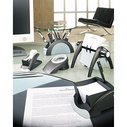 Durable حامل بطاقات العنوان المكتبي تلينديكس المتين - يتضمن 500 جيب لبطاقات العمل - يتضمن فهرس A-Z - مصنوع من البلاستيك الأسود - Image 2