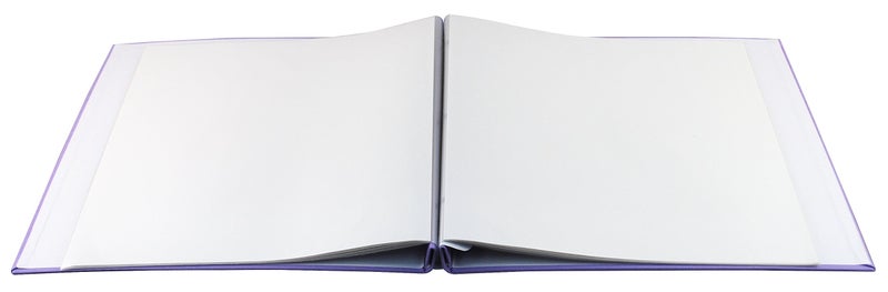 MCS Expandable 10-Page Fabric Scrapbook Album with Photo Opening Cover and 12 x 12 Inch Pages, 13.5 x 12.5 Inch, Lilac - Image 3