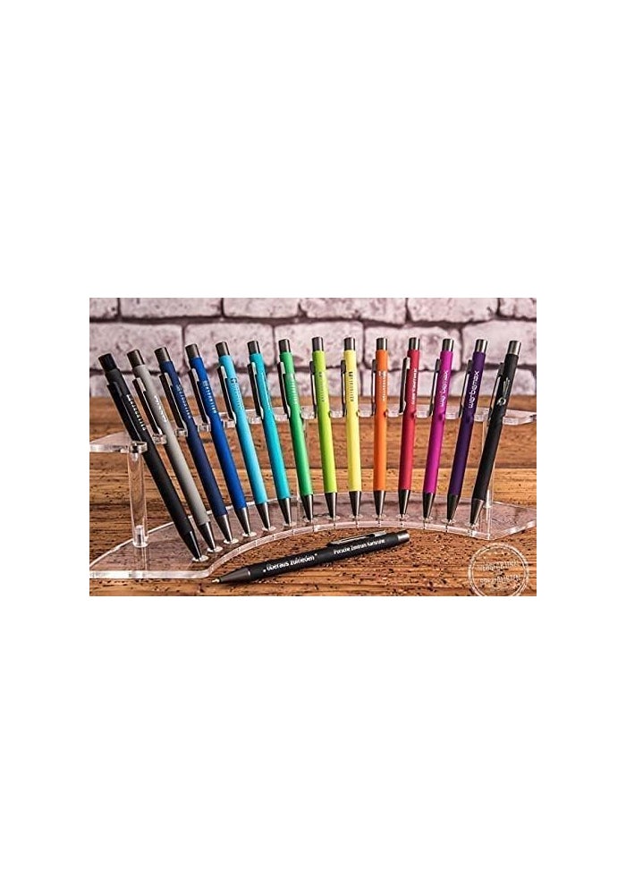 UMA Retractable Ballpoint Pen Pack of 10 - Sky Blue - Image 5