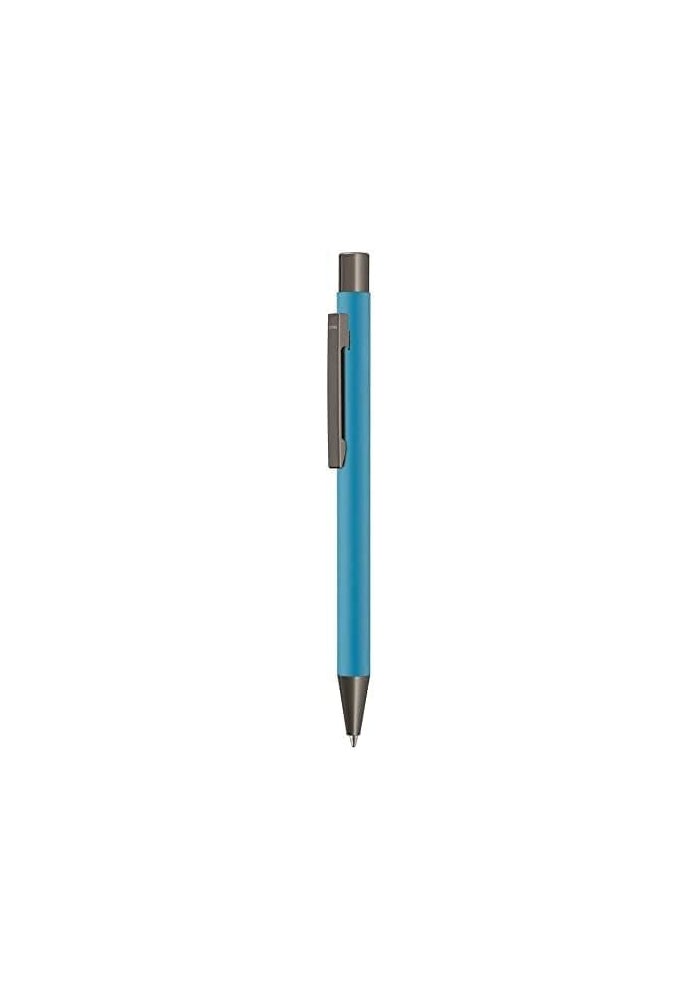 UMA Retractable Ballpoint Pen Pack of 10 - Sky Blue - Image 2