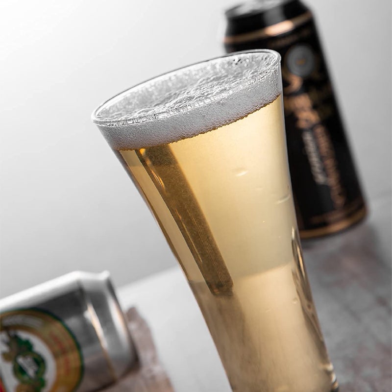 VILON Italian Premium Juice and Water Glasses Set of 6 Transparent 300ml Drinking Water Glasses Stylish and Crystal Square Highball Glasses for Water Juice and Cocktails Juice Glass 300ML - Image 4