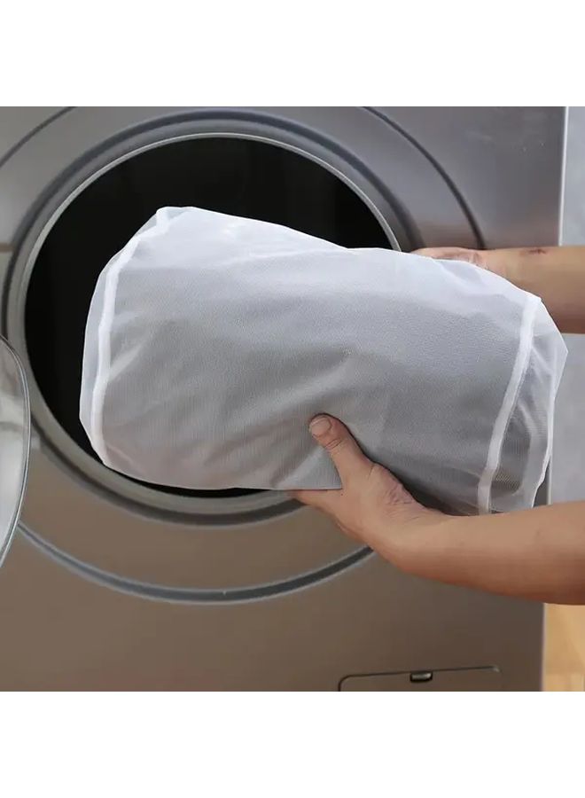 2 Pcs Premium Shoe Wash Bags Durable Mesh Laundry Bags For Sports Shoes Running Shoes Socks And Bras Machine Washable Zippered Design For Travel Organization Laundry Storage And Organization - Image 5