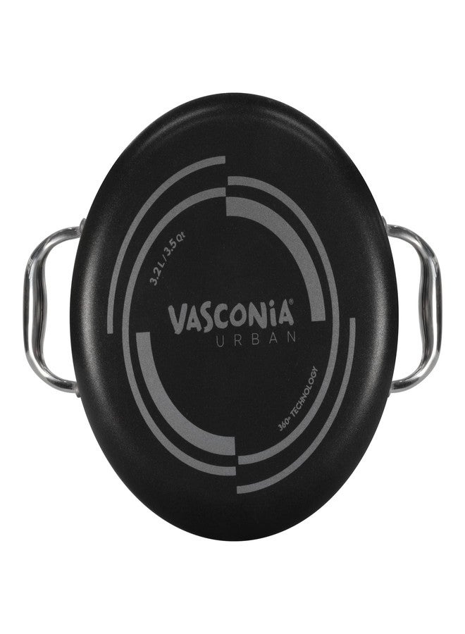 Vasconia Urban 3.5-Quart Casserole With Lid for Most Stovetops - Heat Resistant up to 475°F Aluminum Cooking Pots With Lids - Mexican Casserole Cookware for Lasagna, Pot Roast, Soup, and Sauce (Black) - Image 4