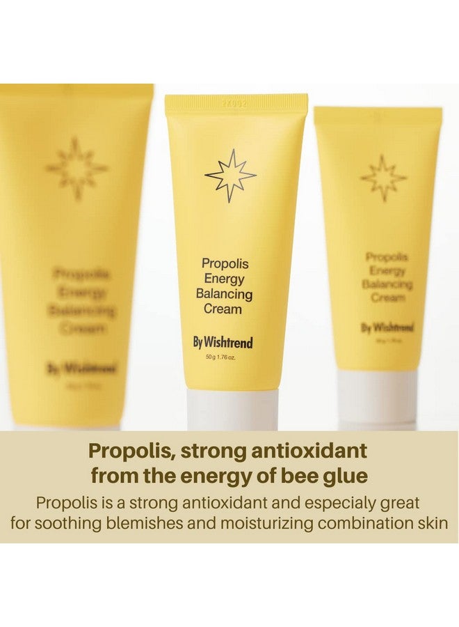 By Wishtrend ] Propolis Energy Balancing Cream 1.69 Fl Oz 50Ml 10% Propolis Face Cream For Oily Skin Improves The Skin Barrier Rich In Antioxidant Light Texture Probiotics Moisturizer - Image 2
