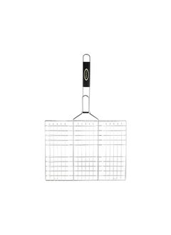 GO2CAMPS Bbq Grill With Wooden Handle Extra Large | Alsaqer Bbq Grill Net With Wooden Handle | Barbecue Grill Tool For Burger,Meat,Fish,Vegetable,Steak Meat Shrimps  - Image 2