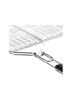 GO2CAMPS Bbq Grill With Wooden Handle Extra Large | Alsaqer Bbq Grill Net With Wooden Handle | Barbecue Grill Tool For Burger,Meat,Fish,Vegetable,Steak Meat Shrimps  - Image 4
