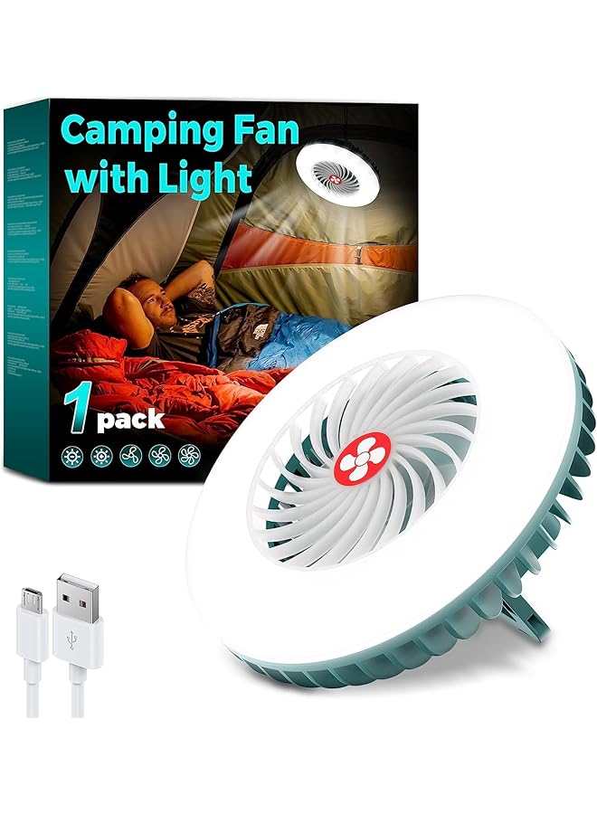 Excefore Waterproof Camping Fans for Tents Battery Operated Fan for Camping USB Rechargeable with Magnetic and Hook - Image 3