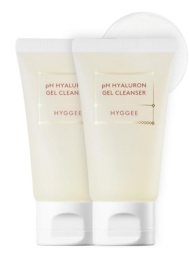 hyggee Ph Hyaluron Gel Cleanser - Hyaluronic Acid Hydrating Face Wash - Ph Balancing Formula For All Skin Types - Hypoallergenic Mild Makeup Cleansing Gel, 1.69 Fl.Oz. X 2 Pack - Image 1