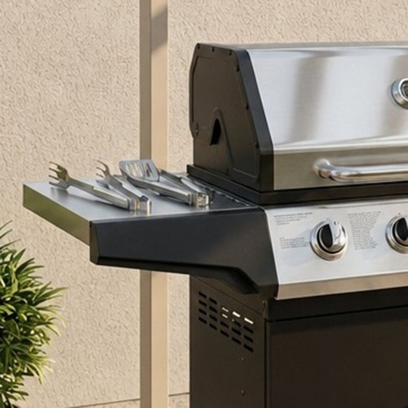 DANUBE HOME Inferno Titan Flame 4-Burner Gas Grill, Multi Color, Professional-Looking Grill, Steel ,For Outdoor Grilling, Barbecuing, Roasting, Searing, Family - Image 3