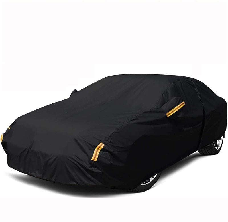 NEVERLAND Sedan Car Cover Waterproof Heavy Duty All Weather Protection Snow AntiUV Windproof Outdoor Full Car Cover Fit for Automobiles BMWMercedesBenzHondafor Car Size183L x 70W x 59H