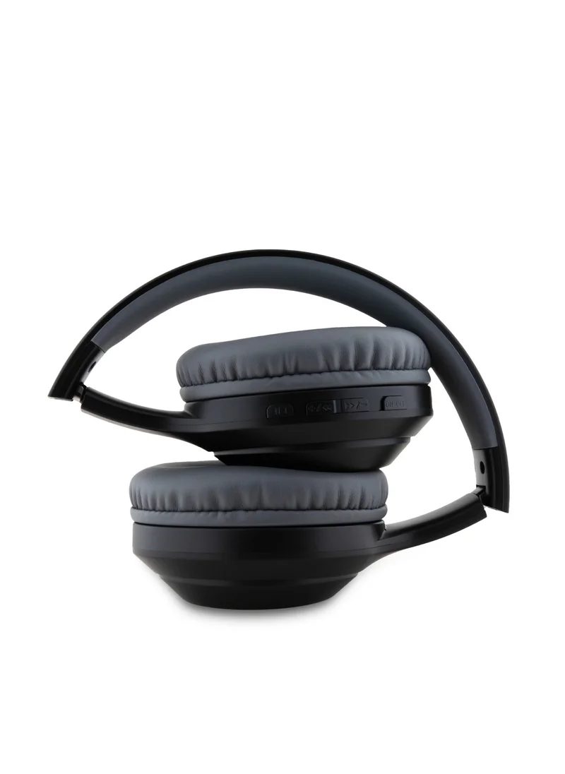 GUESS Headphones with Classic Printed Logo / Powerful Bass Balanced Treble / High Quality Comfort Cushion / Voice Assistant Hands Free Calling / USB Type-C Connecting - Black