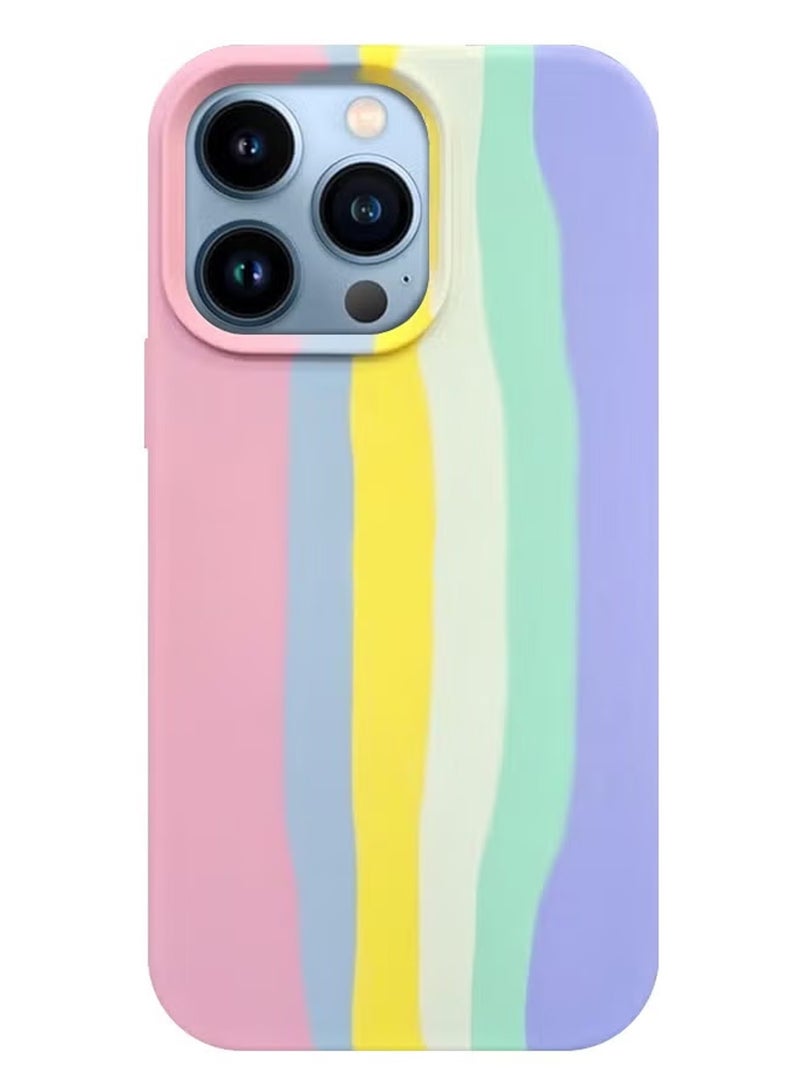CATANES Protective Soft Silicone Case Cover for iPhone 13 Pro - Multicolor - Image 1