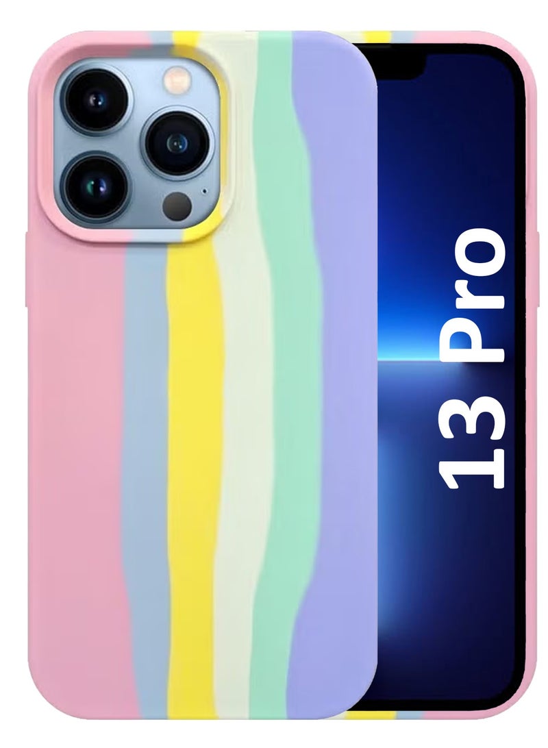 CATANES Protective Soft Silicone Case Cover for iPhone 13 Pro - Multicolor - Image 2