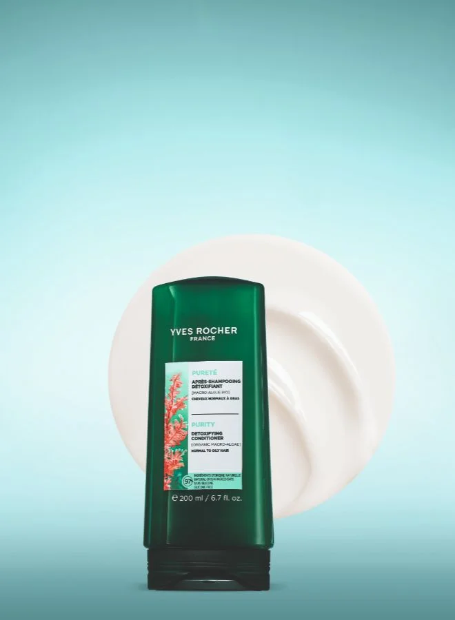 Yves Rocher 200 ml Purity detoxifying conditioner bottle 200ml for Women | Best Price UAE