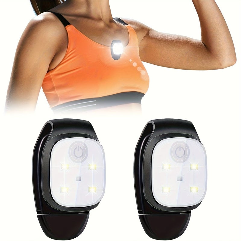 A USB Rechargeable Clip On LED Light For Running Hands Free Headlamp Easy To Install And Replace Suitable For Night Walks Dog Walking Camping Hiking Adventures 1 PC - Image 1