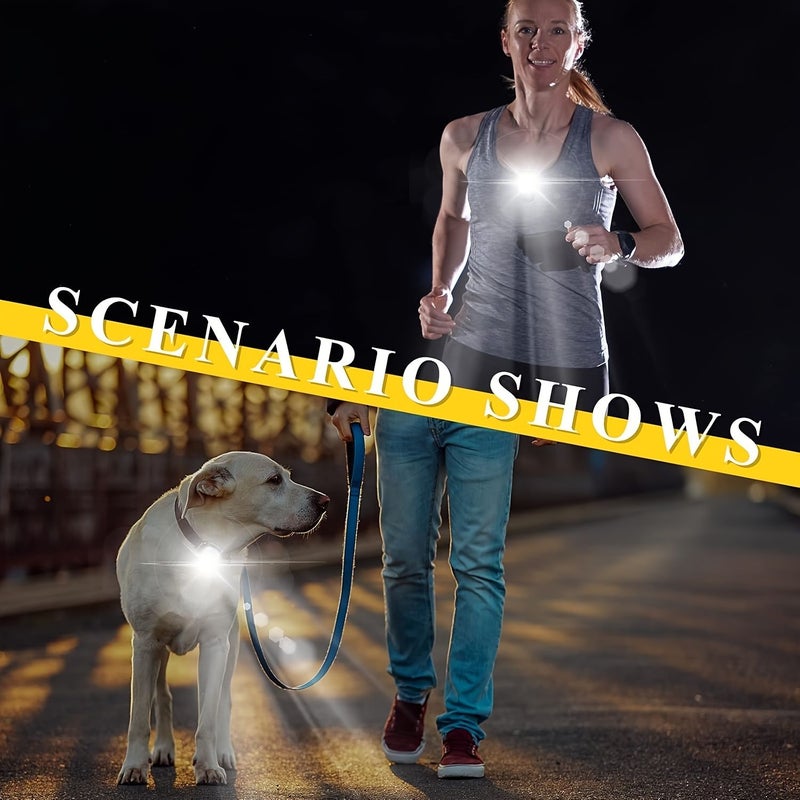 A USB Rechargeable Clip On LED Light For Running Hands Free Headlamp Easy To Install And Replace Suitable For Night Walks Dog Walking Camping Hiking Adventures 1 PC - Image 4