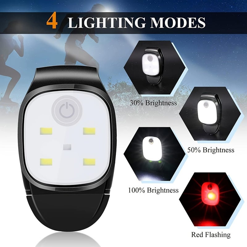 A USB Rechargeable Clip On LED Light For Running Hands Free Headlamp Easy To Install And Replace Suitable For Night Walks Dog Walking Camping Hiking Adventures 1 PC - Image 3