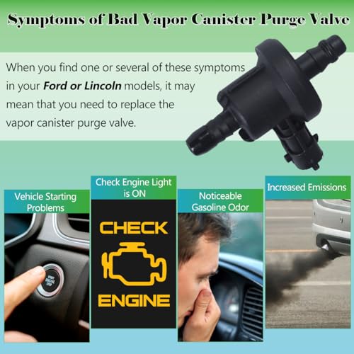 Yukrotor Vapor Canister Purge Valve BV619G866AA Compatible with 2013-2018 Ford Escape, 2014-2019 Fiesta, 2013-2018 Focus, 2015-2018 Lincoln MKC Replaces OE# 0280142500 - Image 5