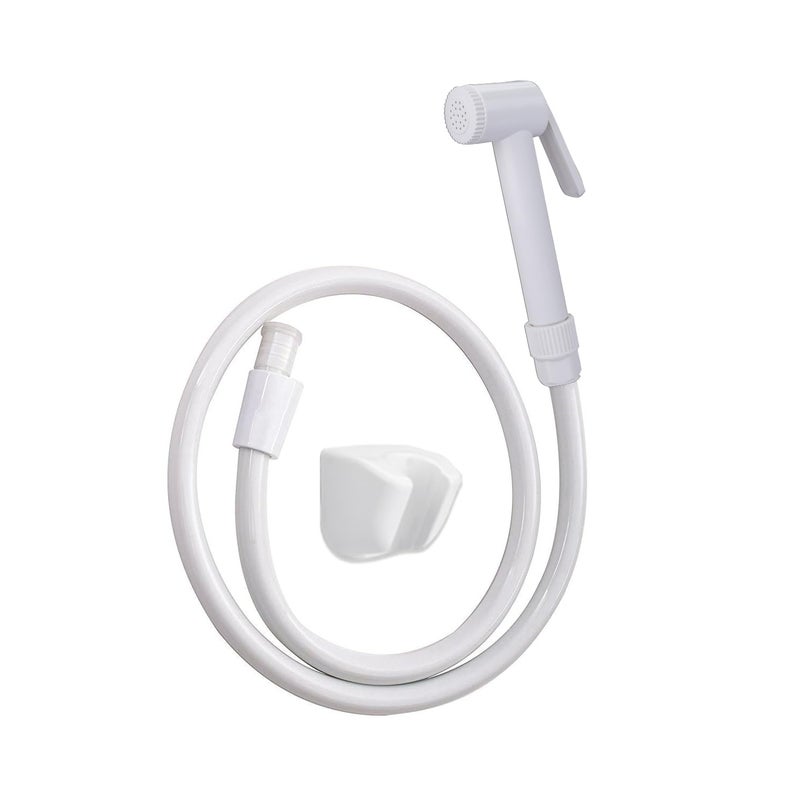 BonKaso Hf Classic Abs Health Polished Faucet with High Pressure 1 Metre PVC Tube and HookWhiteJet Spray for Toilet - Image 1