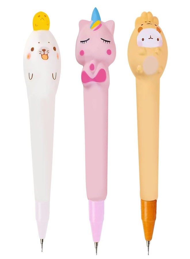 KatchOn, Squishy Pen Gifts for Classroom - 3 Pcs | Kawaii Kpop Pens, Cute Gel Pens for School, Office Desk | Easter Basket Stuffers, Pastel Colors Fine Point Smooth Writing, Journaling, School - Image 1