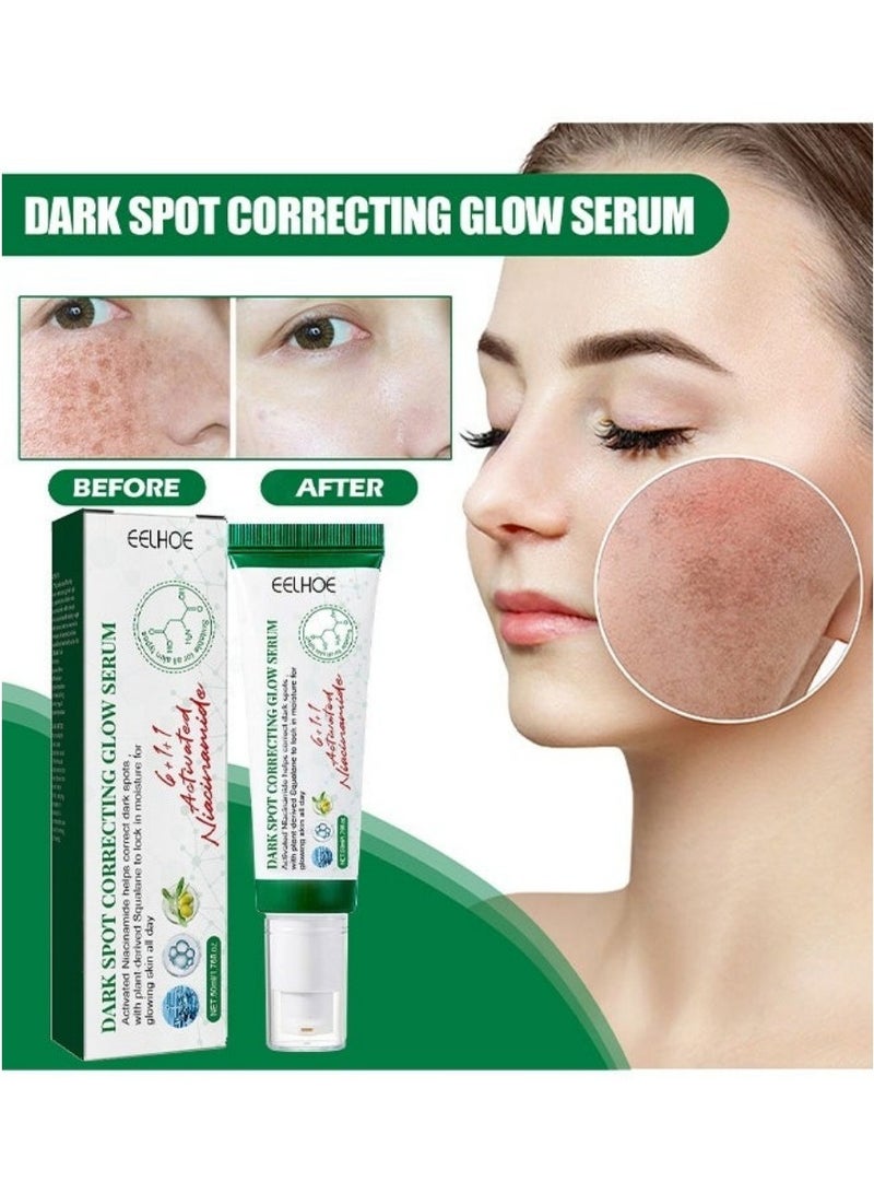 EELHOE Dark Spot Correcting Glow Serum 50ml Whitening Brightening Treatment for Acne Scars Fine Lines Hyperpigmentation Dark Circles - Image 3