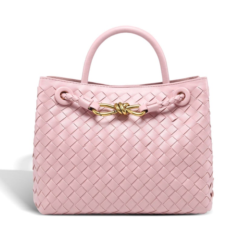 Explosive Hand-Woven Handbag Metal Rope Buckle Niche Design Simple Shoulder Crossbody - Image 2