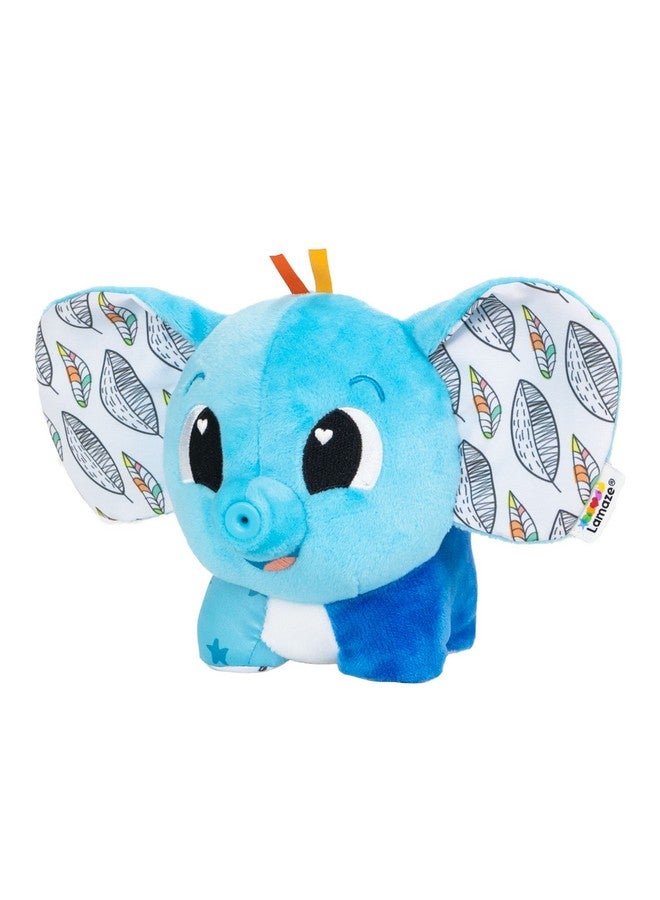 Lamaze Puffaboo Elephant Baby Toy - Soft Squeaky Elephant Toy with Crinkly Ears - Interactive Baby Toys for Sensory Play - Baby Sensory Toys Ages 3 Months and Up - Image 1