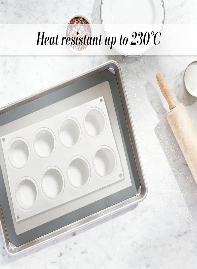 IVICOO 8-Cavity Oreo Molds for Baking,Silicone Chocolate Mold with Snowflake Design Easy Clean and Dishwasher Safe(1 Pcak) - Image 5