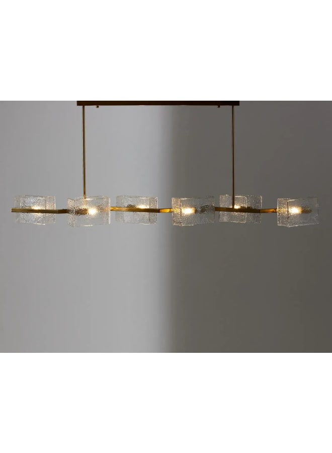 Wahag Ice Bar Chandelier 4 Glass Units: 100 cm Length - Image 5