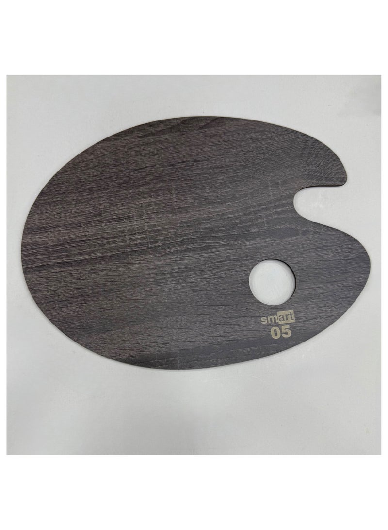 سمارت بالتة خشب من سمارت بيضاوي وسط- رمادي - Image 2