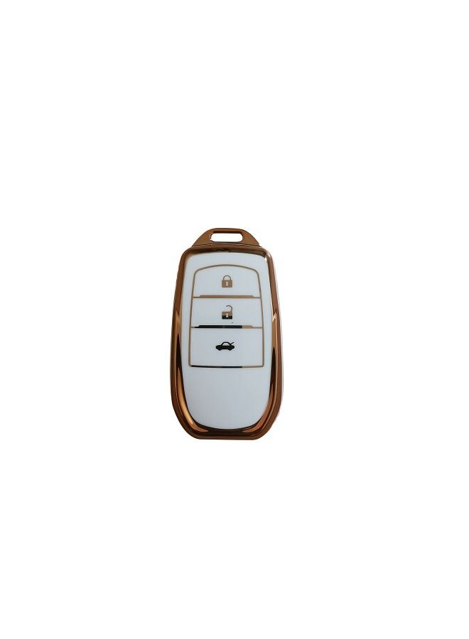 Generic 3 Buttons Toyota Key Fob Cover Soft TPU Protection Car Key Case Shell  - Image 1