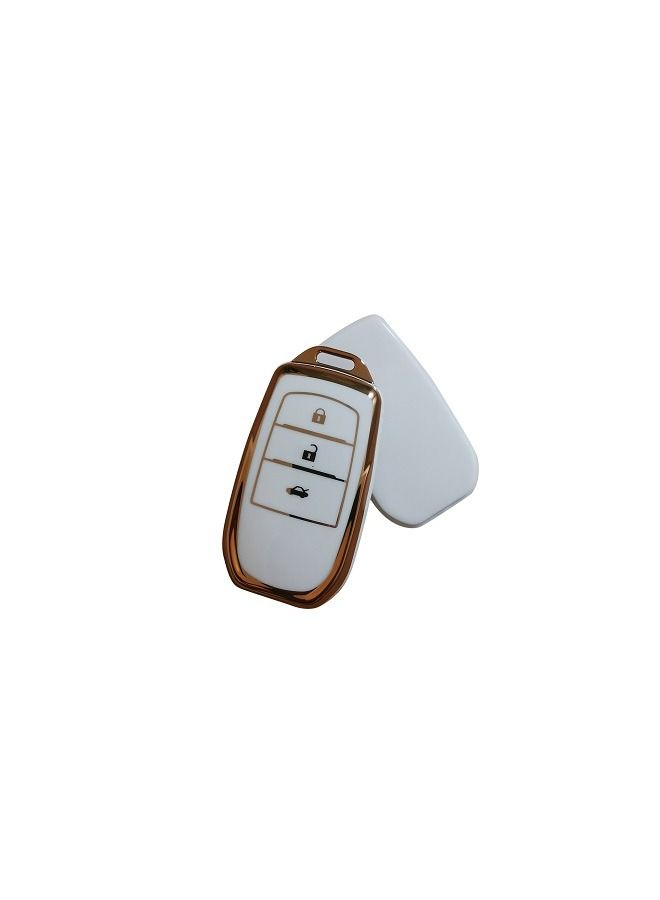 Generic 3 Buttons Toyota Key Fob Cover Soft TPU Protection Car Key Case Shell  - Image 2