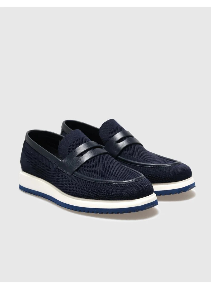 كاباني Knitwear Navy Blue Men's Casual Shoes