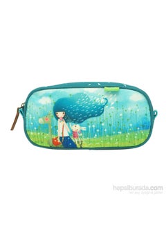 Santoro Korı Sand Oval Pencil Case-Beyond The Sea 478kk02  - Image 2