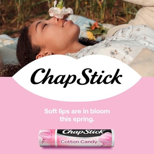 ChapStick Lip Balm, Cotton Candy – Fun & Yummy Moisturizing Lip Care for Dry, Cracked Lips, 0.15 Oz Ea - Image 2