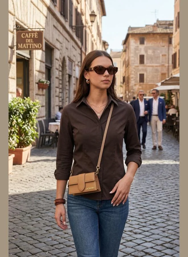 Lela Lela Cotton Slim Fit Classic Collar Shirt Women's SHIRT 6777423